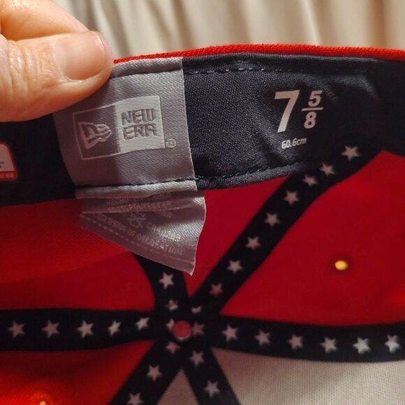 New Era ALL STAR GAME Pittsburgh Pirates Fitted 7 5/8 Red Hat - New - Picture 9 of 9